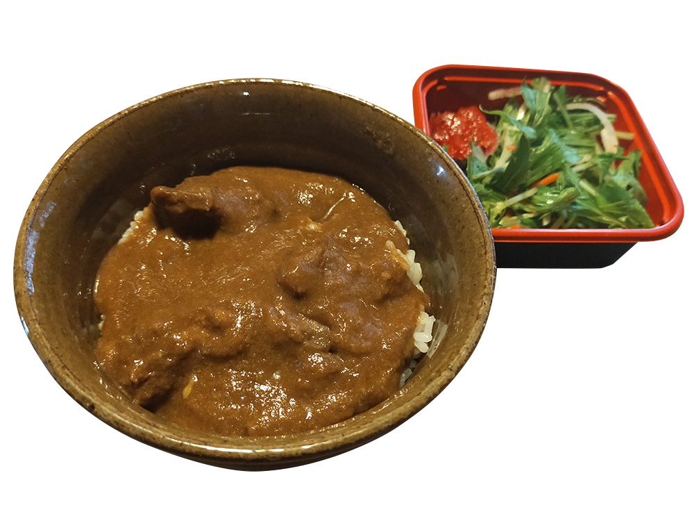 江戸時代から受け継がれる猪カレー丼